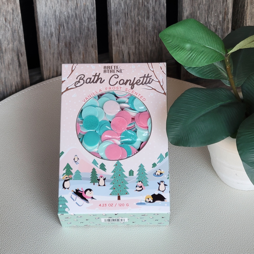Bath Confetti - Pink & Teal Vanilla Frost 4.23oz